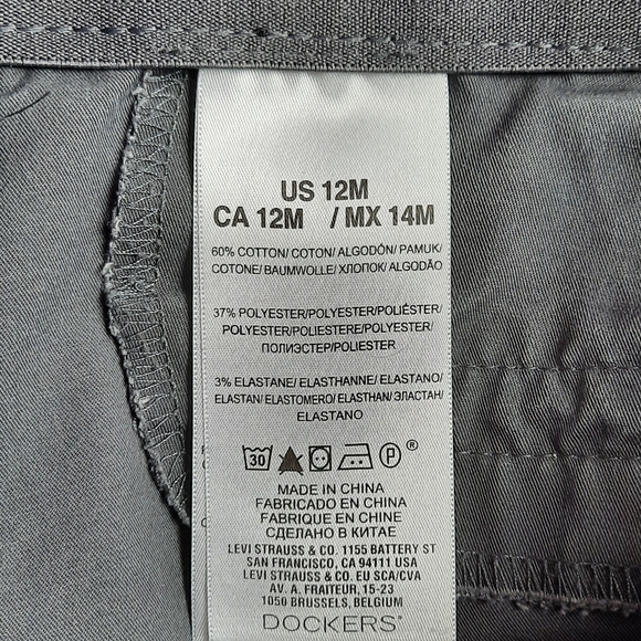 Dockers size 12M womens gray pants - Picture 3 of 3